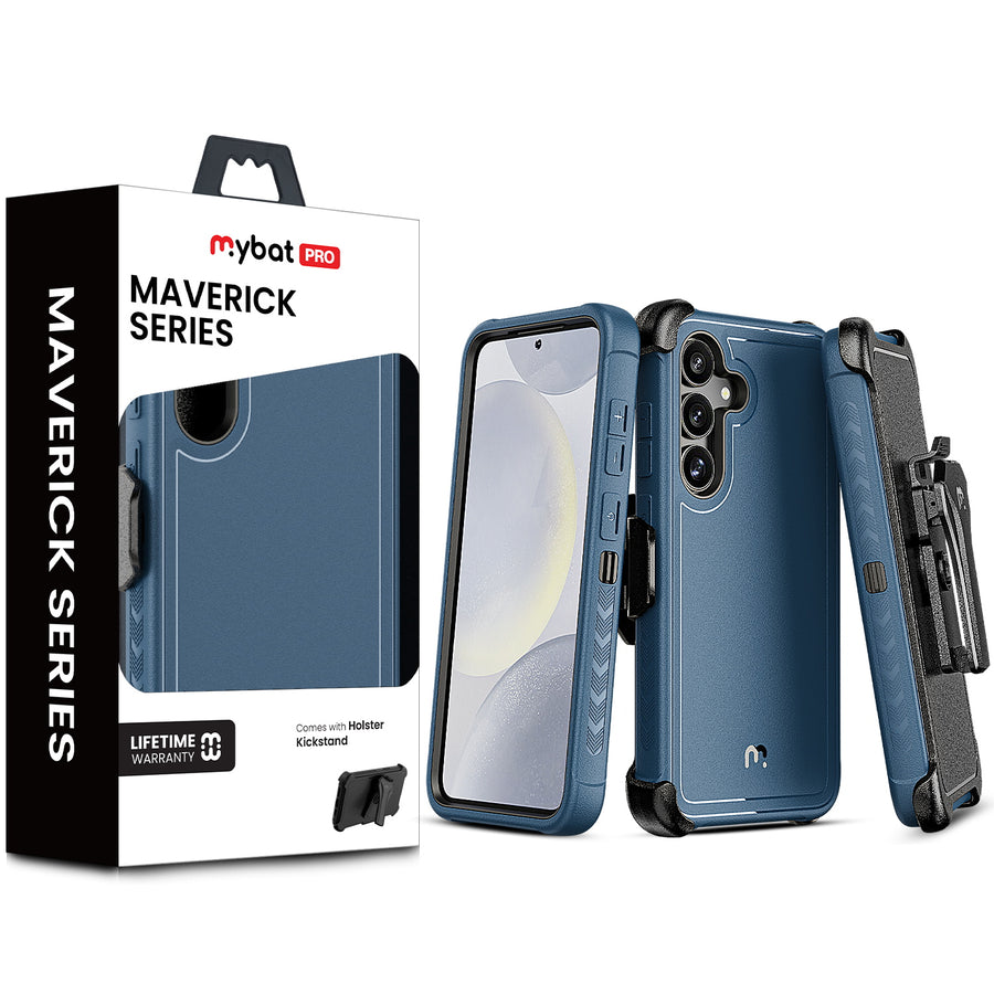 MyBat Pro Maverick Series Case w/ Holster for Samsung Galaxy S25 - Blue - RSS25CS3NXS002.JPG