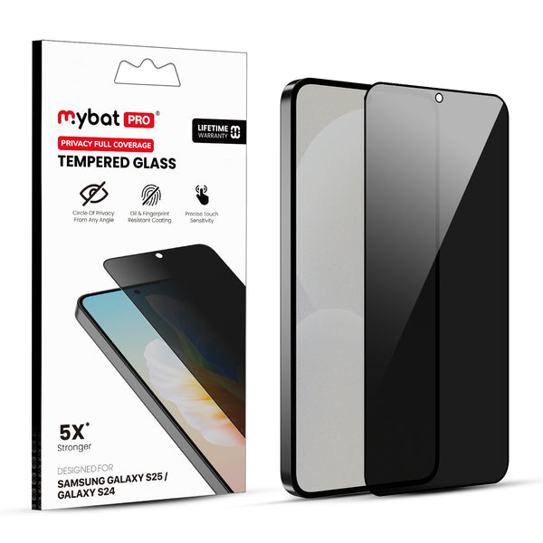 MyBat Pro Privacy Full Coverage Tempered Glass Screen Protector (Fingerprint Unlock) for Samsung Galaxy S25 / Galaxy S24 - Black - RSS25SCF111U-1.jpg