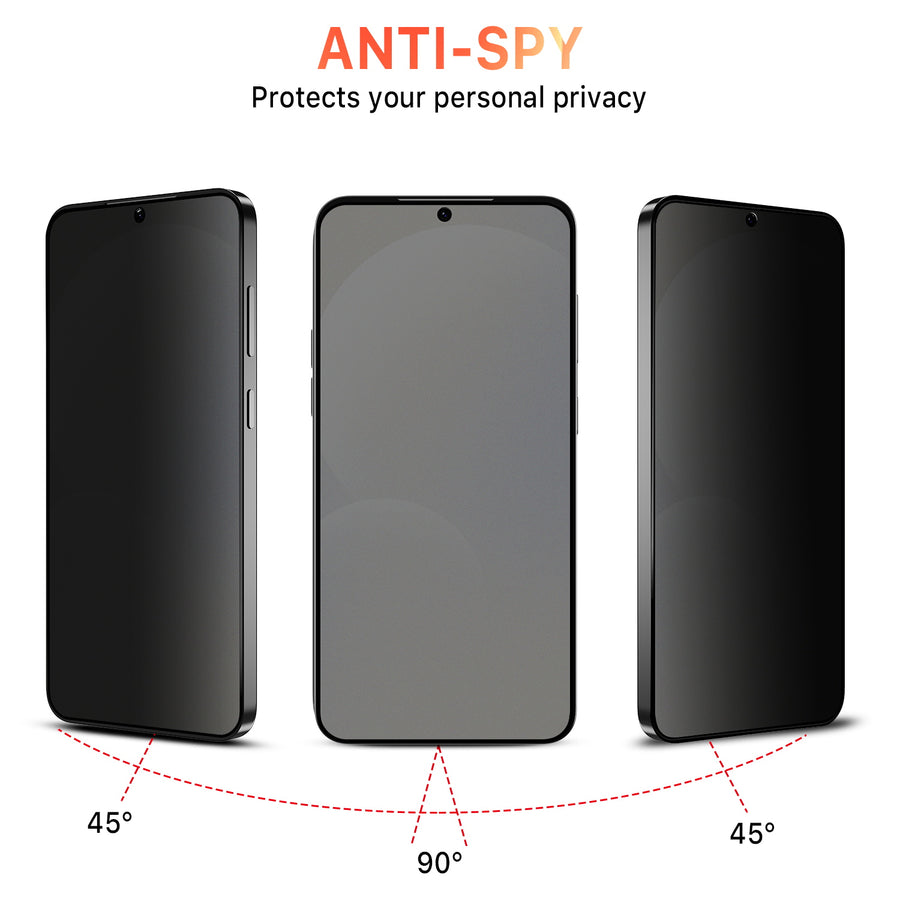 MyBat Pro Privacy Full Coverage Tempered Glass Screen Protector (Fingerprint Unlock) for Samsung Galaxy S25 / Galaxy S24 - Black - RSS25SCF111U-4.jpg