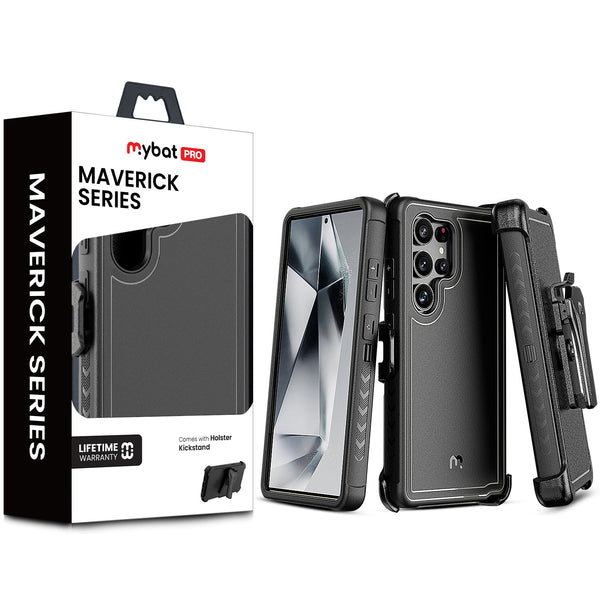 MyBat Pro Maverick Series Case w/ Holster for Samsung Galaxy S25 Ultra - Black - RSS25UCS3NXS001-1.jpg