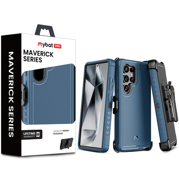 MyBat Pro Maverick Series Case w/ Holster for Samsung Galaxy S25 Ultra - Blue - RSS25UCS3NXS002-1.jpg