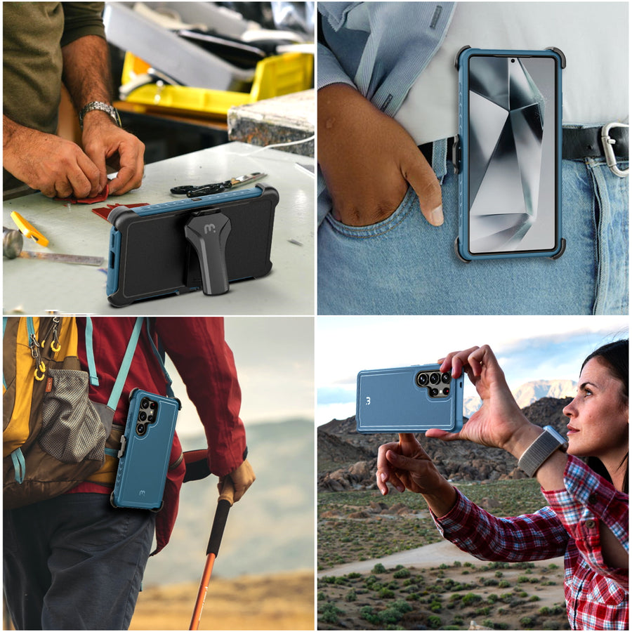 MyBat Pro Maverick Series Case w/ Holster for Samsung Galaxy S25 Ultra - Blue - RSS25UCS3NXS002-8.jpg