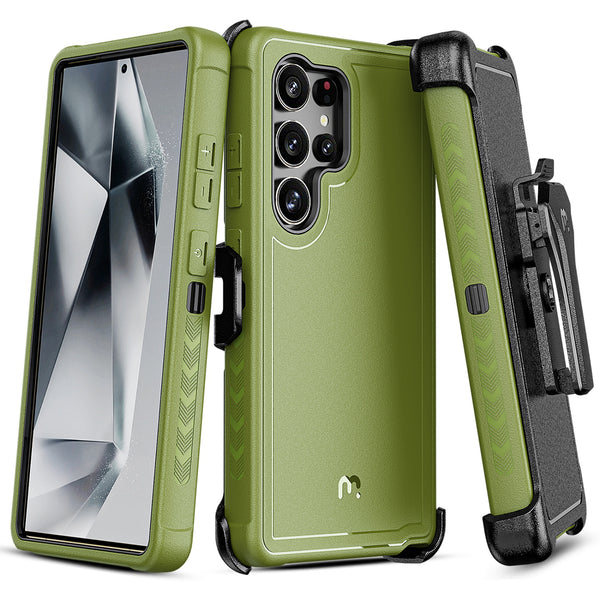 MyBat Pro Maverick Series Case w/ Holster for Samsung Galaxy S25 Ultra - Army Green - RSS25UCS3NXS004-2.jpg