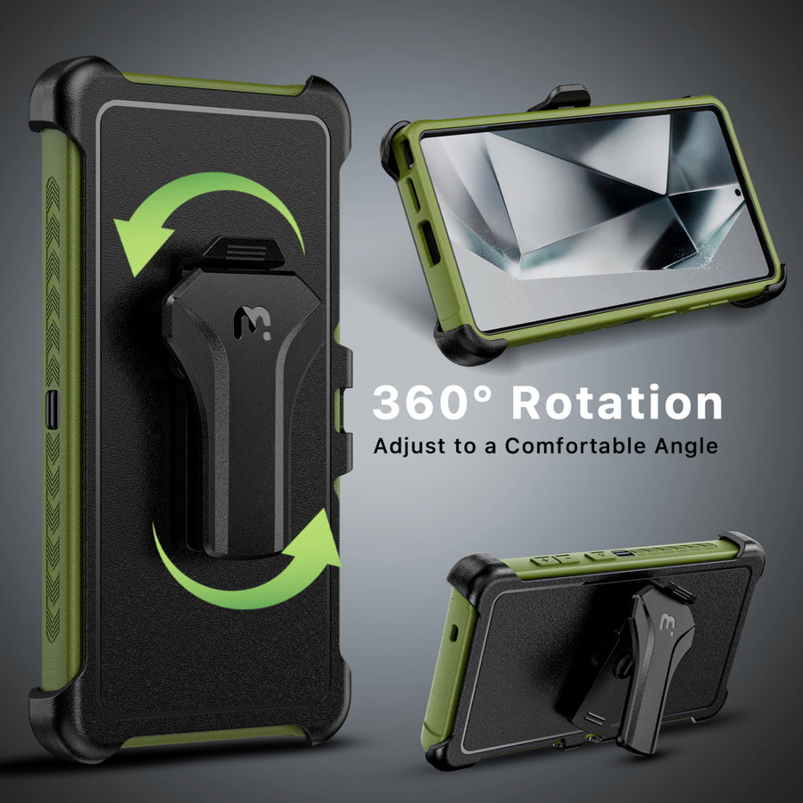 MyBat Pro Maverick Series Case w/ Holster for Samsung Galaxy S25 Ultra - Army Green - RSS25UCS3NXS004-5.jpg