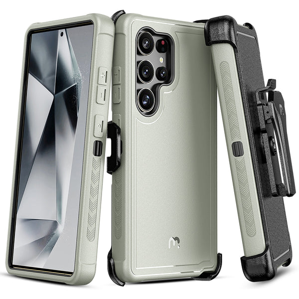 MyBat Pro Maverick Series Case w/ Holster for Samsung Galaxy S25 Ultra - Grey - RSS25UCS3NXS005-2.jpg