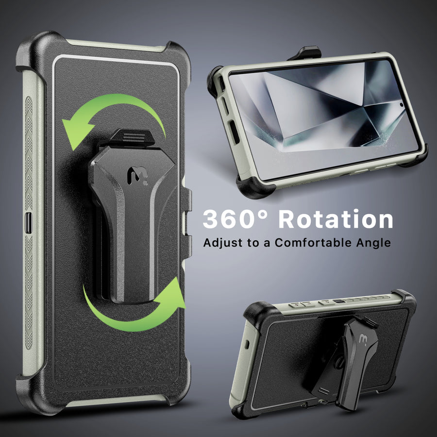 MyBat Pro Maverick Series Case w/ Holster for Samsung Galaxy S25 Ultra - Grey - RSS25UCS3NXS005-5.jpg