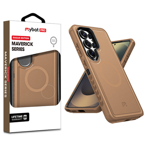 MyBat Pro Maverick Series Rogue Edition MagSafe Case for Samsung Galaxy S26 Ultra - Brown - RSS26UCS2NXMS006-1.jpg