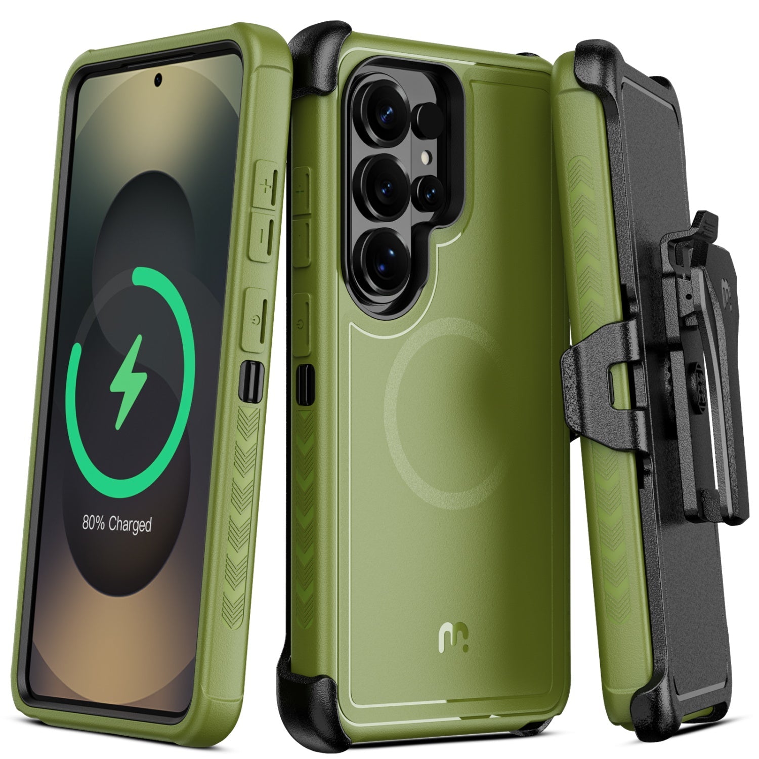 MyBat Pro Maverick Series MagSafe Case w/ Holster for Samsung Galaxy S26 Ultra - Army Green