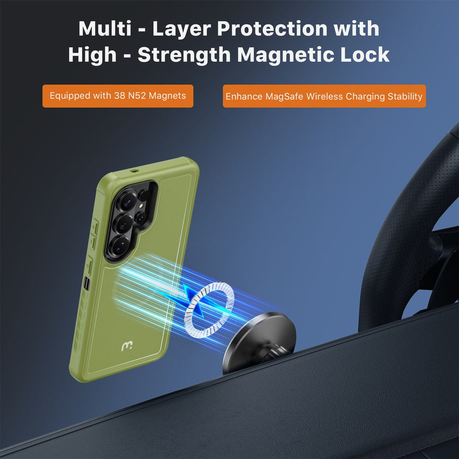 MyBat Pro Maverick Series MagSafe Case w/ Holster for Samsung Galaxy S26 Ultra - Army Green - RSS26UCS3NXMS004-2.jpg
