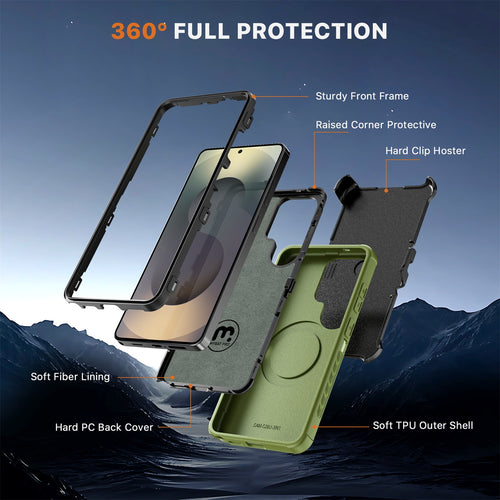 MyBat Pro Maverick Series MagSafe Case w/ Holster for Samsung Galaxy S26 Ultra - Army Green - RSS26UCS3NXMS004-8.jpg