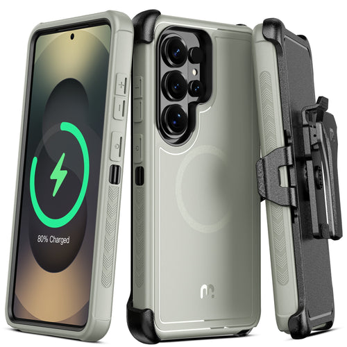 MyBat Pro Maverick Series MagSafe Case w/ Holster for Samsung Galaxy S26 Ultra - Grey - RSS26UCS3NXMS005-1.jpg