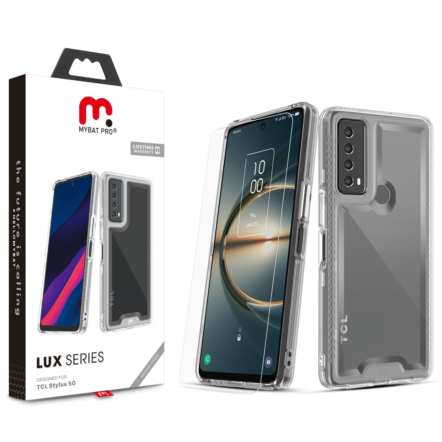 MyBat Pro Lux Series Case for TCL Stylus 5G - Clear