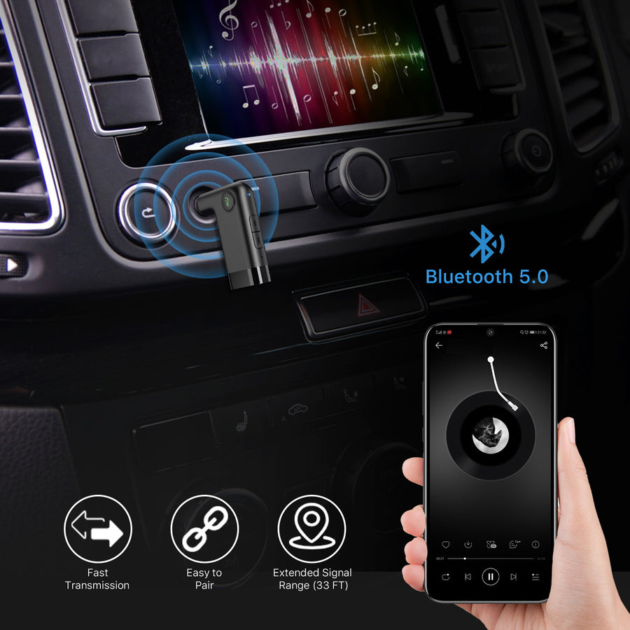 MyBat Pro Car Aux Wireless Receiver - Black - RUHSBTRE011-4.jpg