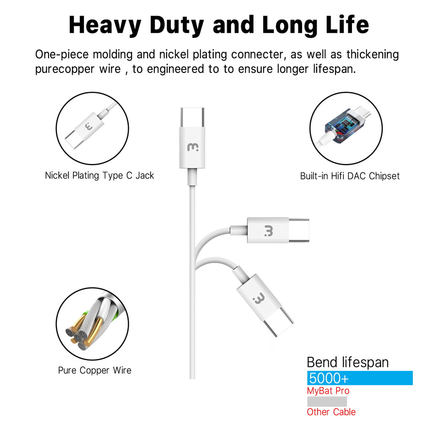 MyBat Pro USB-C Digital Audio Earphone - White - RUHSHFST011-7.jpg