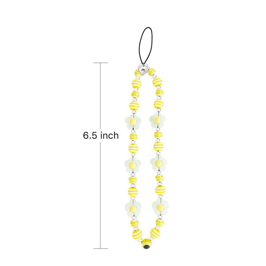 MyBat Pro Wristlet Phone Strap Charm - Yellow Daisy - RUNPCH002-3.jpg