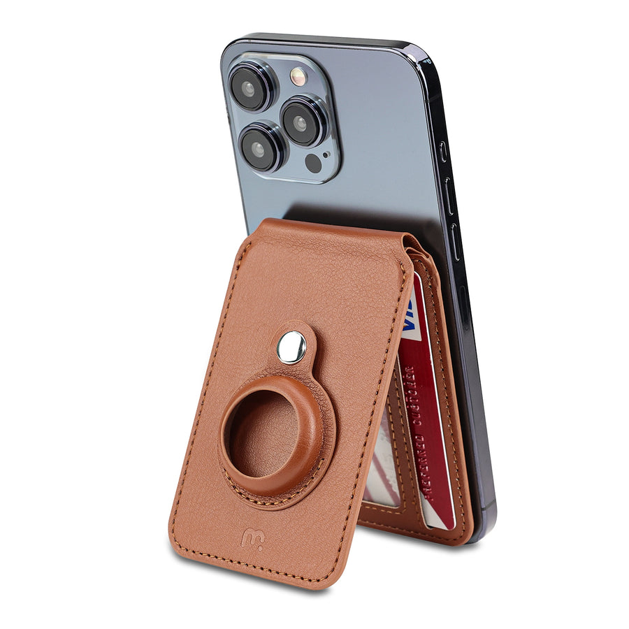 MyBat Pro MagStash Folio MagSafe Wallet + AirTag Case - Brown - RUPCMJP604-2.jpg