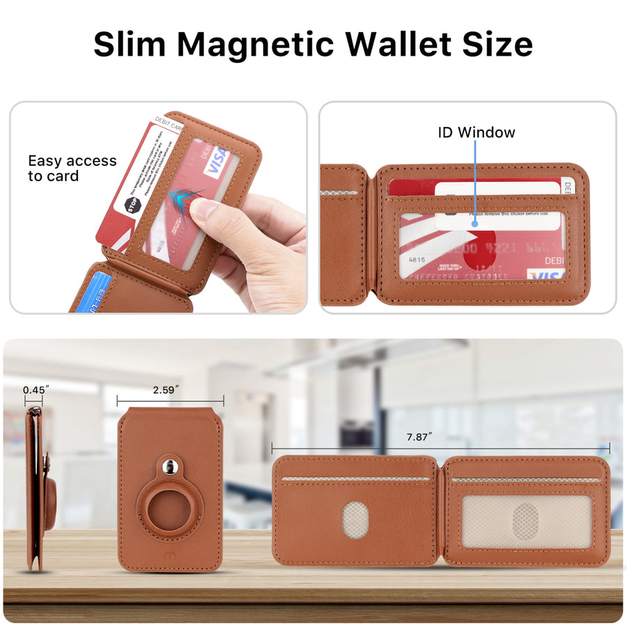 MyBat Pro MagStash Folio MagSafe Wallet + AirTag Case - Brown - RUPCMJP604-5.jpg