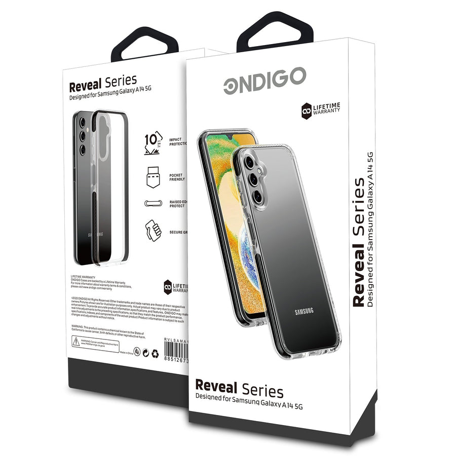 Ondigo Reveal Series Case for Samsung Galaxy A14 5G - Black