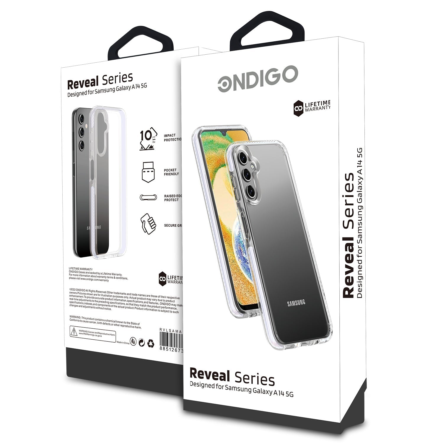Ondigo Reveal Series Case for Samsung Galaxy A14 5G - Lilac