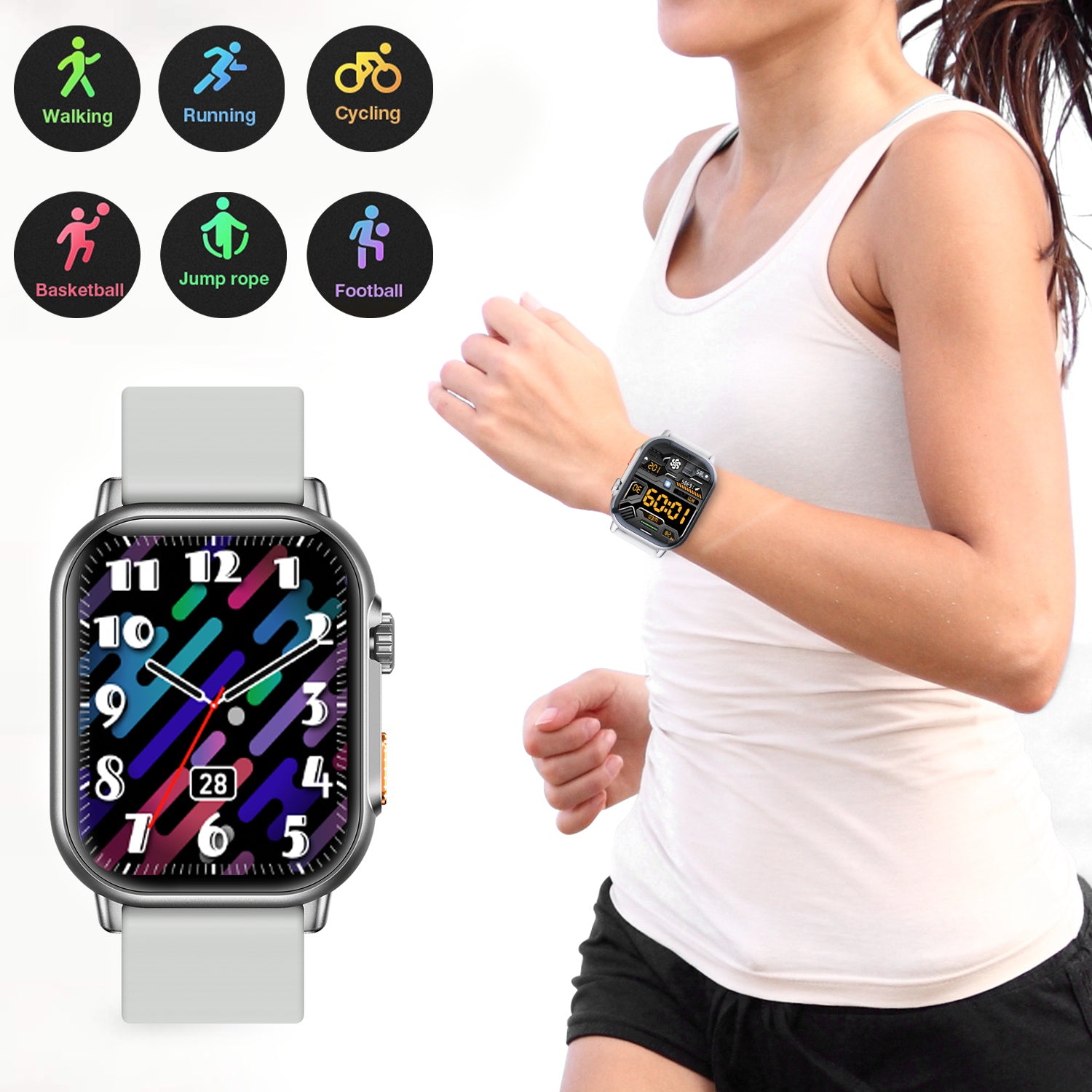 MyBat Pro Activate 4.0 Fitness Smartwatch - Silver - RWDSW001S-3.jpg