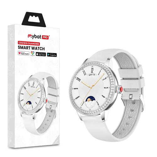 MyBat Pro Crown Diamond Smart Watch - Silver - RWDSW051-1.jpg