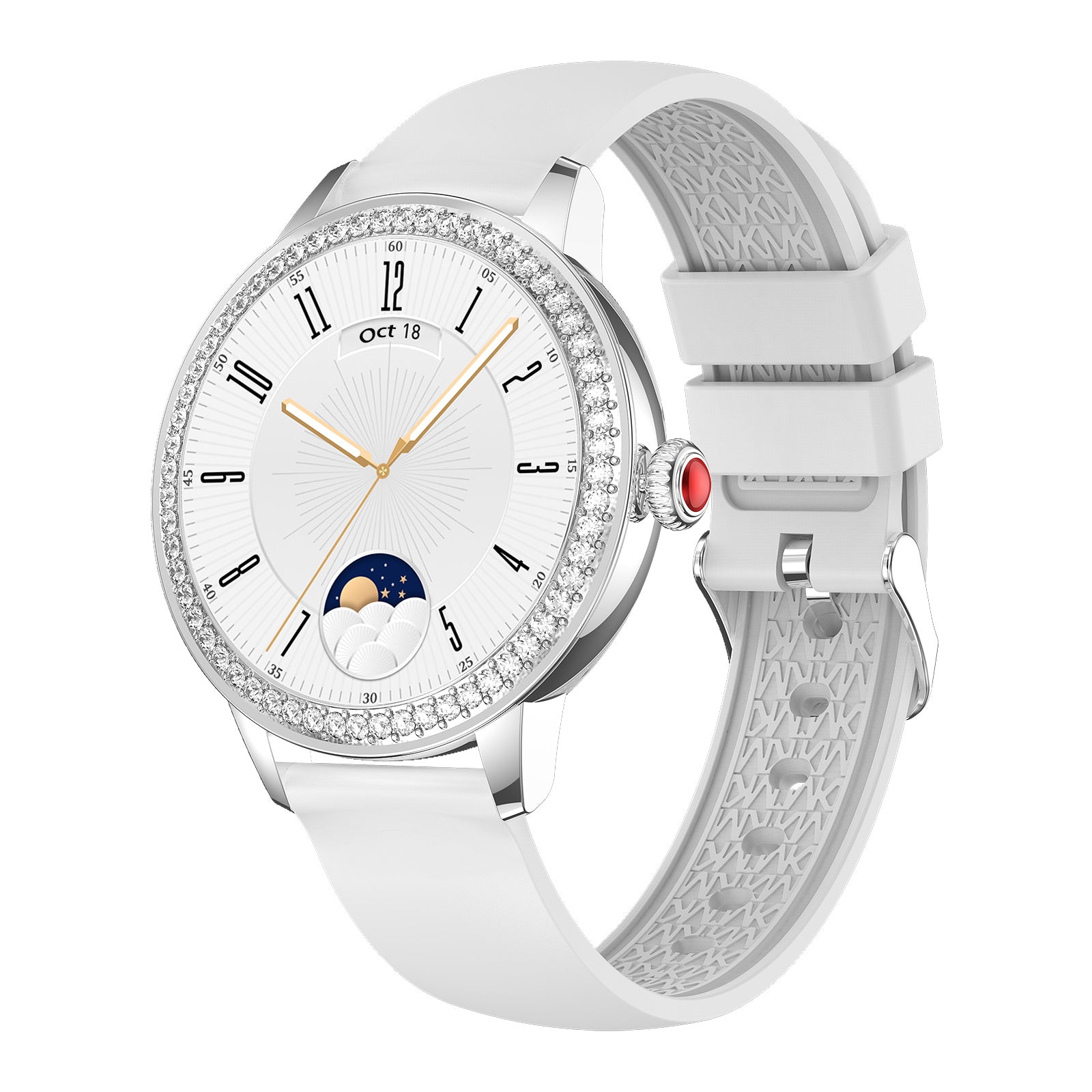 MyBat Pro Crown Diamond Smart Watch - Silver - RWDSW051-2.jpg