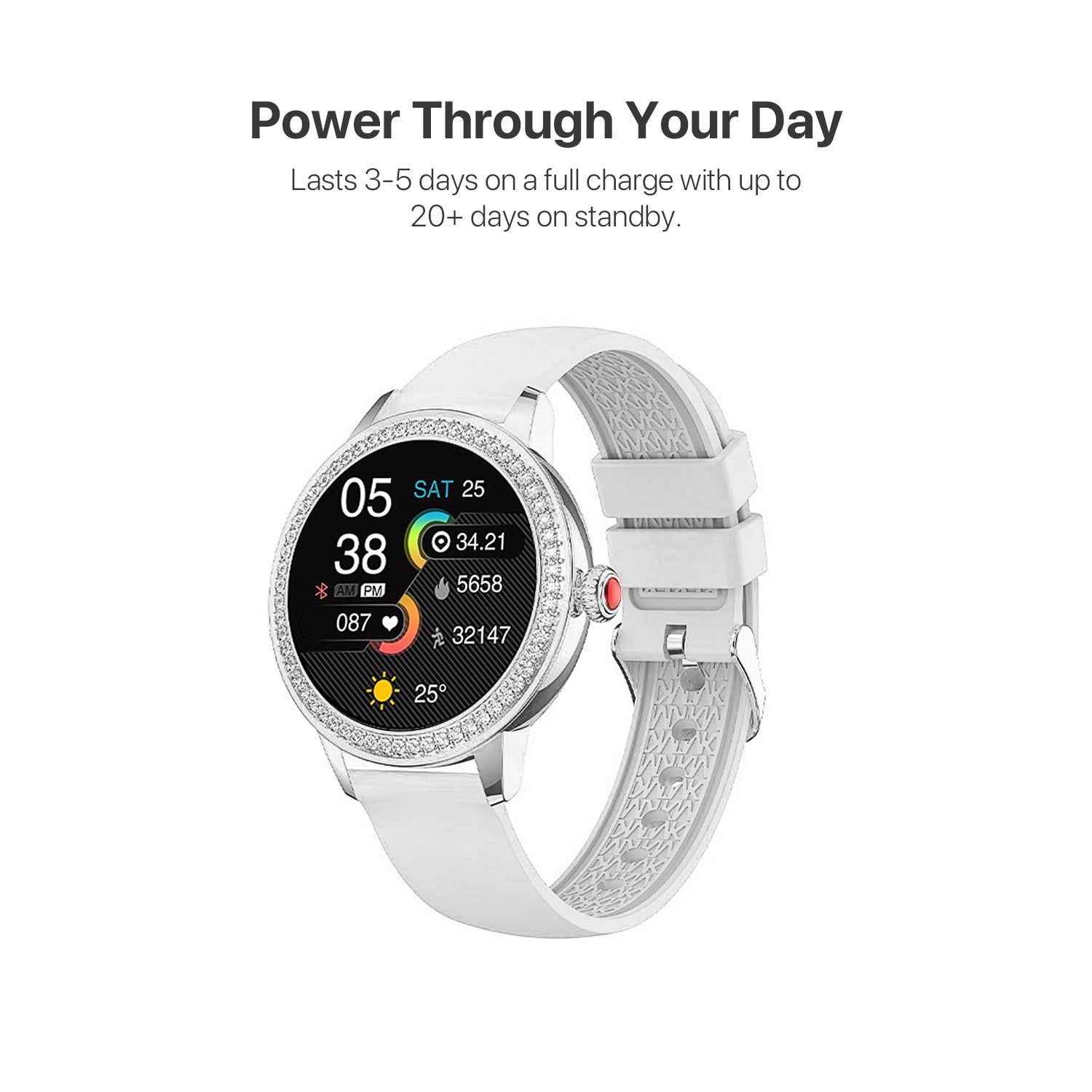 MyBat Pro Crown Diamond Smart Watch - Silver - RWDSW051-4.jpg