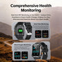 RWAN Smart Watch-1000mAh Battery 50-Day Standby Time, 2.01-inch HD Screen - Black - RWSW001-4.jpg