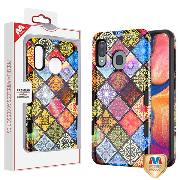 MyBat TUFF Subs Series Case for Samsung Galaxy A20 - Mediterranean / Black - SAMA20HPCTUFFSBIM009-1.jpg