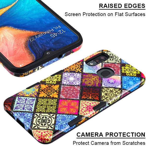 MyBat TUFF Subs Series Case for Samsung Galaxy A20 - Mediterranean / Black - SAMA20HPCTUFFSBIM009-5.jpg