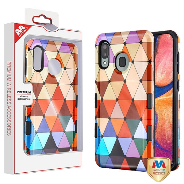 MyBat TUFF Subs Series Case for Samsung Galaxy A20 - Triangle Squad / Black - SAMA20HPCTUFFSBIM010-1.jpg