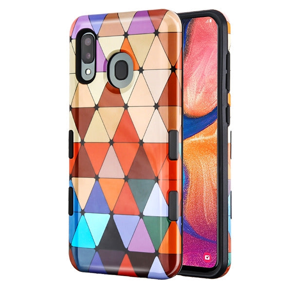 MyBat TUFF Subs Series Case for Samsung Galaxy A20 - Triangle Squad / Black - SAMA20HPCTUFFSBIM010-2.jpg