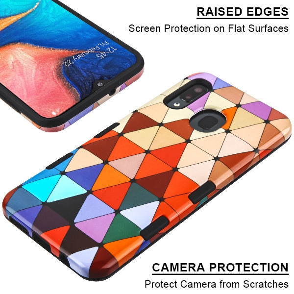 MyBat TUFF Subs Series Case for Samsung Galaxy A20 - Triangle Squad / Black - SAMA20HPCTUFFSBIM010-5.jpg