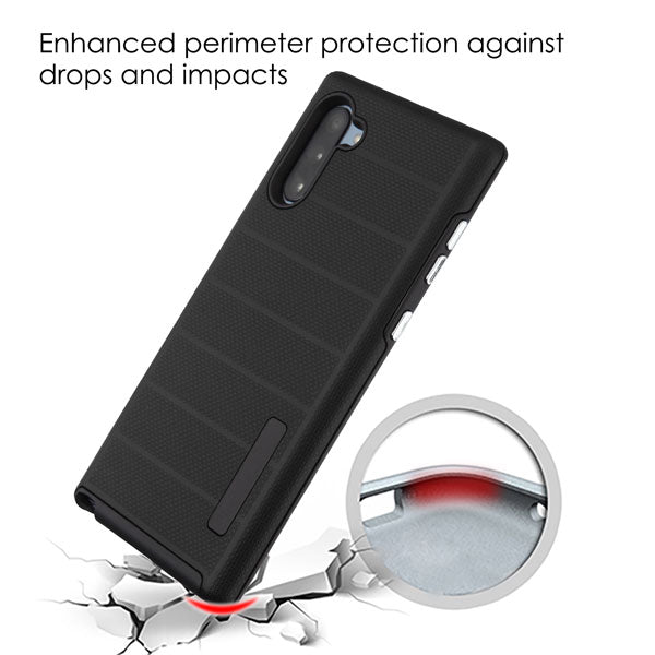 MyBat Fusion Protector Cover for Samsung Galaxy Note 10 (6.3) - Black Dots Textured / Black - SAMGN10HPCFSSO641-5.jpg