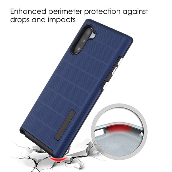 MyBat Fusion Protector Cover for Samsung Galaxy Note 10 (6.3) - Ink Blue Dots Textured / Black - SAMGN10HPCFSSO648-5.jpg