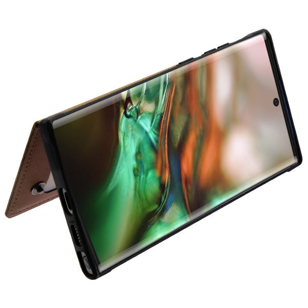 MyBat Flip Wallet Executive Protector Cover(TPU Case with Snap Fasteners) for Samsung Galaxy Note 10 (6.3) - Brown - SAMGN10HPCLE302-4.jpg