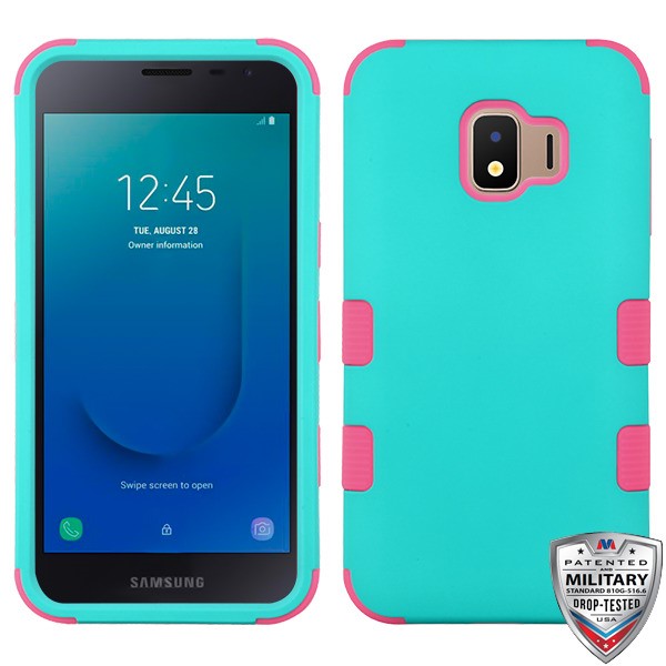 MyBat TUFF Series Case for Samsung J260 (Galaxy J2 Core)/Galaxy J2 Dash / Galaxy J2 Pure - Rubberized Teal Green / Electric Pink - SAMJ260HPCTUFFSO048WP-1.jpg