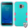 MyBat TUFF Series Case for Samsung J260 (Galaxy J2 Core)/Galaxy J2 Dash / Galaxy J2 Pure - Rubberized Teal Green / Electric Pink - SAMJ260HPCTUFFSO048WP-1.jpg