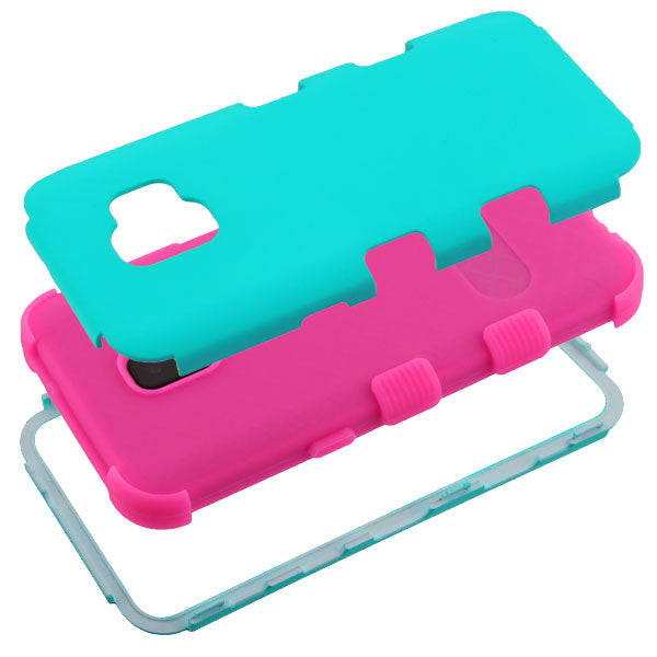 MyBat TUFF Series Case for Samsung J260 (Galaxy J2 Core)/Galaxy J2 Dash / Galaxy J2 Pure - Rubberized Teal Green / Electric Pink - SAMJ260HPCTUFFSO048WP-3.jpg