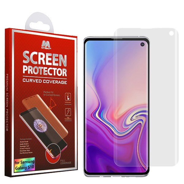 MyBat Screen Protector (with Curved Coverage) for Samsung Galaxy S10 - Clear - SAMS10LCDSCPR01C-1.jpg