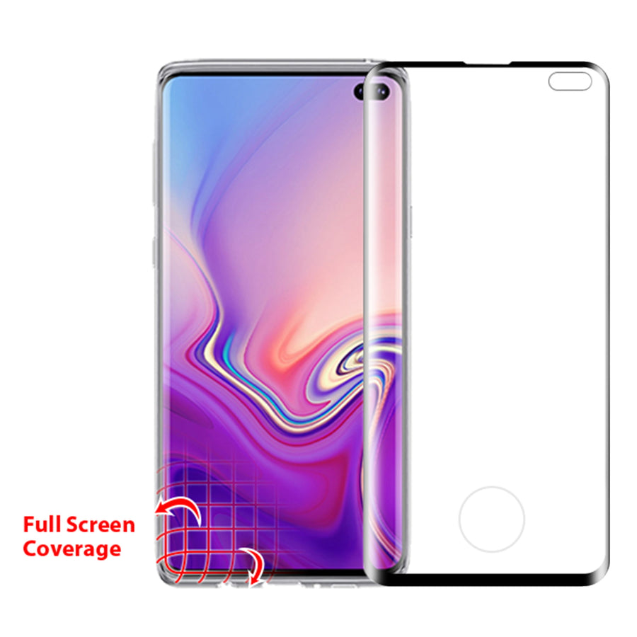 MyBat Full Coverage Tempered Glass Screen Protector for Samsung Galaxy S10 plus - Black - SAMS10PLUSLCDSCPR83A-2.jpg