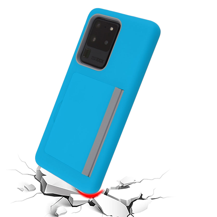 MyBat Poket Hybrid Protector Cover (with Back Film) for Samsung Galaxy S20 Ultra (6.9) - Blue / Gray - SAMS20UHPCPKT002-6.jpg