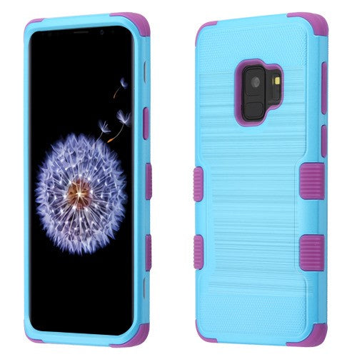 MyBat TUFF Series Case for Samsung Galaxy S9 - Metallic Baby Blue Brushed / Electric Purple - SAMS9HPCTUFFSO706WP-2.jpg