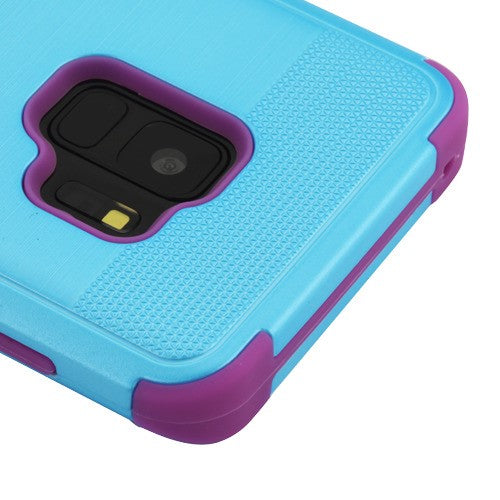 MyBat TUFF Series Case for Samsung Galaxy S9 - Metallic Baby Blue Brushed / Electric Purple - SAMS9HPCTUFFSO706WP-4.jpg