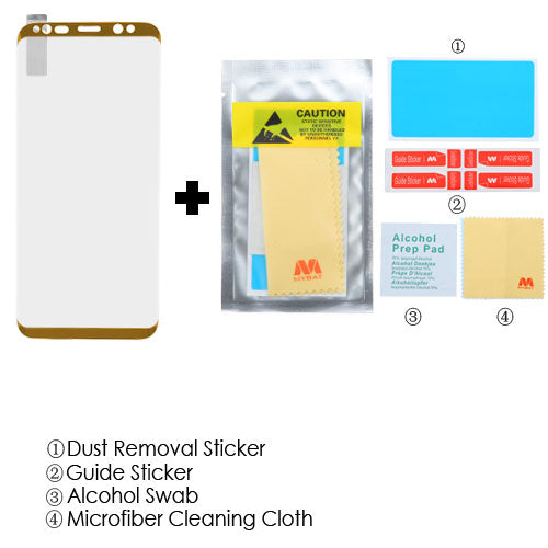 MyBat Full Coverage Tempered Glass Screen Protector for Samsung Galaxy S9 - Gold - SAMS9LCDSCPR83B-5.jpg