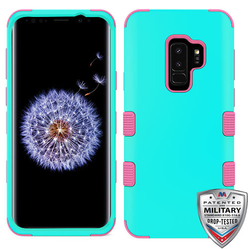 MyBat TUFF Series Case for Samsung Galaxy S9 Plus - Rubberized Teal Green / Electric Pink - SAMS9PLUSHPCTUFFSO048WP-1.jpg