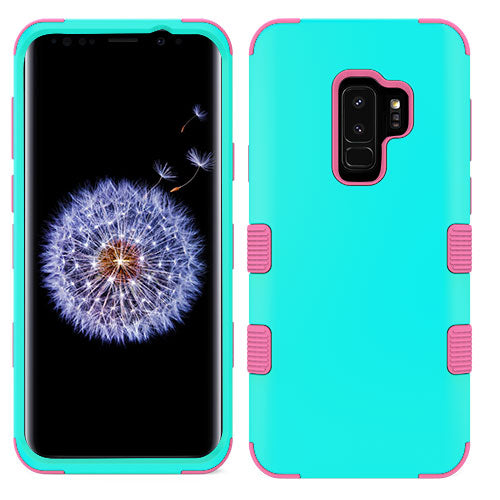 MyBat TUFF Series Case for Samsung Galaxy S9 Plus - Rubberized Teal Green / Electric Pink - SAMS9PLUSHPCTUFFSO048WP-2.jpg