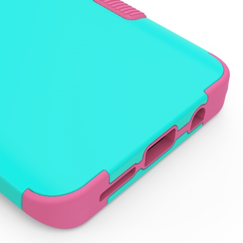 MyBat TUFF Series Case for Samsung Galaxy S9 Plus - Rubberized Teal Green / Electric Pink - SAMS9PLUSHPCTUFFSO048WP-5.jpg