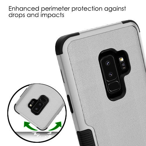 MyBat TUFF Series Case for Samsung Galaxy S9 Plus - Natural Gray / Black - SAMS9PLUSHPCTUFFSO258WP-6.jpg