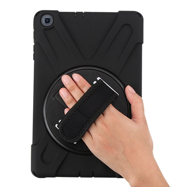 MyBat Rotatable Stand Protector Cover (with Wristband) for Samsung T510 (Galaxy Tab A 10.1 (2019)) - Black / Black - SAMT510HPCRS001-5.jpg